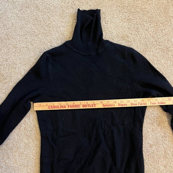 100% Black Cashmere - Petite Turtleneck - perfect, as new XS/S Attrib. to N.Peal - Picture 7 of 13